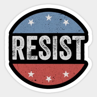 Resist-USA-Flag-Retro Sticker